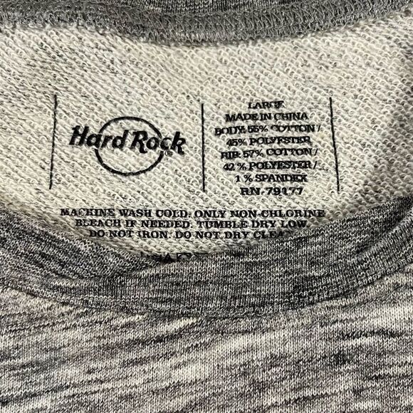 Hard Rock Cafe Sweatshirt with back zip detail - Picture 4 of 5